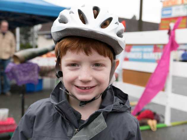 Patrick at the Farmer's Market