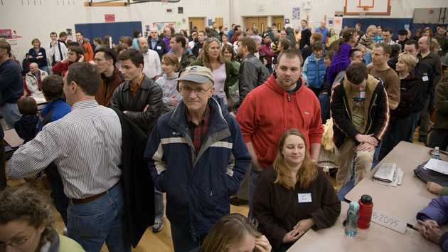 Crowded gymnasium