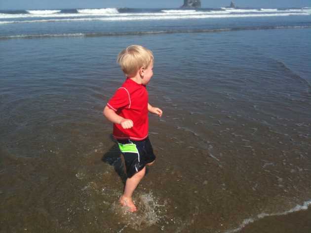 Vacation day 4: running in the water